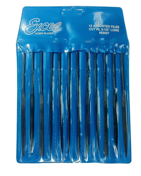 Excel -  Needle Files 12 Assorted in Pouch image