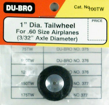 Dubro - 1" Dia Tail Wheel 60 Size  image