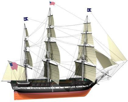 Billing - 1/100 USS Constitution Boat Kit  image