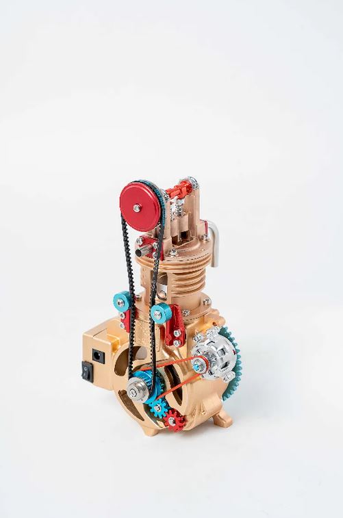 Teching Single Cylinder Engine Scaled Metal Model Kit image