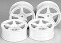 Tamiya - M-Narrow White 5-Spoke Wheels image