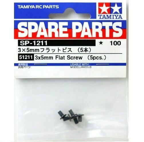 Tamiya - 3x5mm Flat Screw (5pcs) image