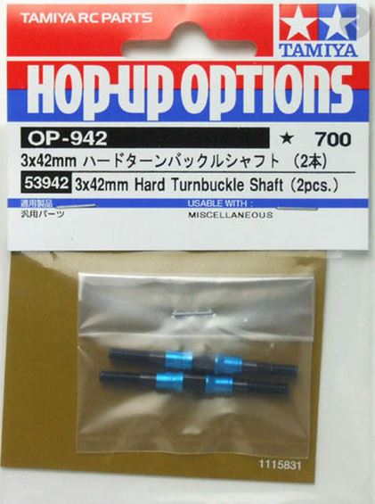 Tamiya - 3x42mm Hard Turnbuckle Shafts (2pcs) image
