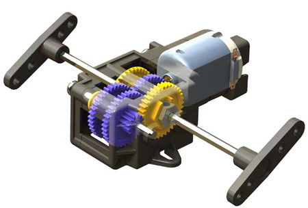 Tamiya - Single Gear Box 4 Speed image