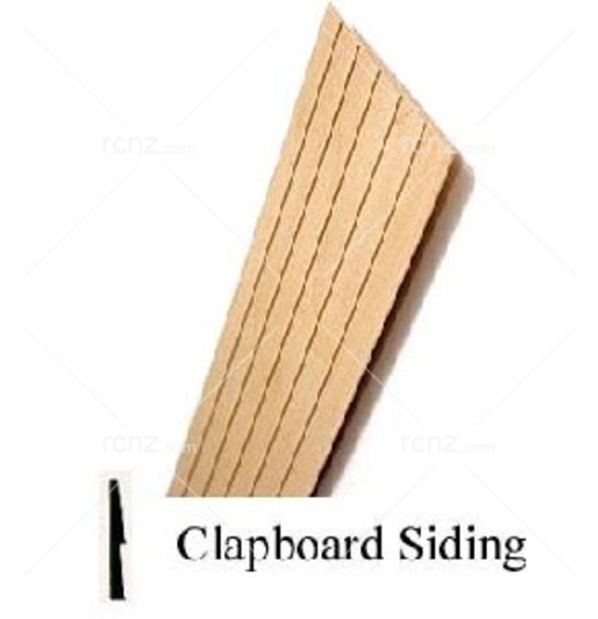 Midwest - Basswood Siding 1/4" Clapboard 3x24 (10 pcs) image