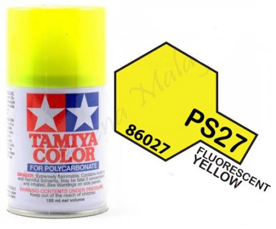 Tamiya - PS-27 Polycarb Fluorescent Yellow Spray 100ml image