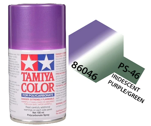 Tamiya - PS-46 Polycarb Iridescent Purple/Green Spray 100ml image