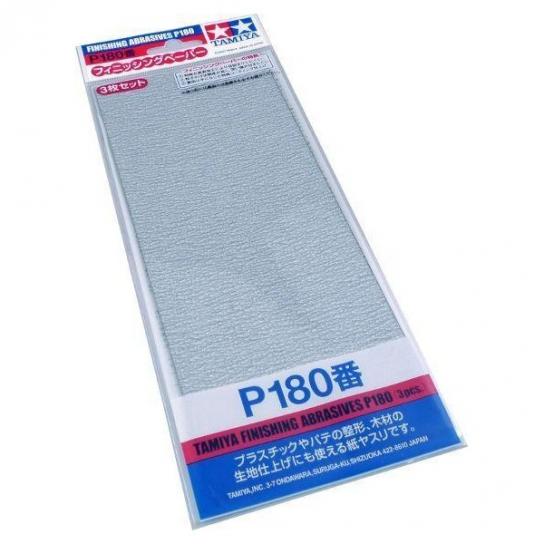Tamiya - Finishing Abrasives P180 (3pcs) image