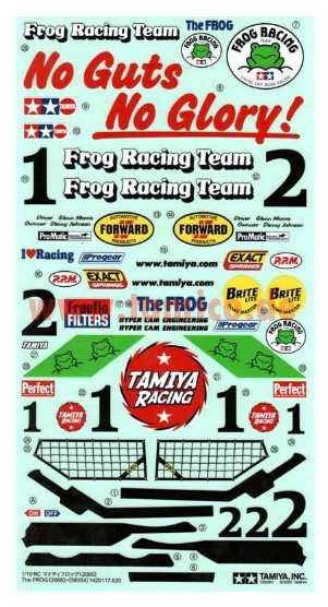 Tamiya - Frog Sticker Sheet image