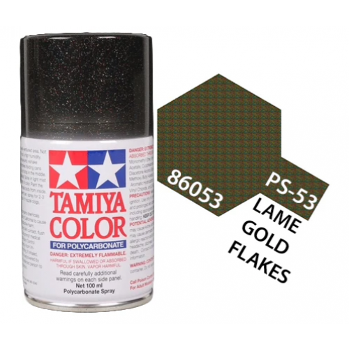 Tamiya - PS-53 Polycarb Lame Gold Flakes Spray 100ml - 86053 - RCNZ