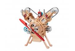 Teching V2 Engine Scaled Metal Model Kit image