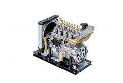 Teching 1/10 Mini 4 Cylinder Diesel Engine Scaled Metal Model Kit image