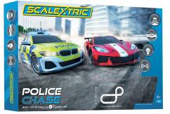 Scalextric - Police Chase UK BMW 330i v Corvette C8R Slot Car Set image