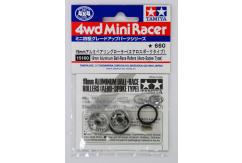 Tamiya - Mini 4WD 1933 Aluminium Ball-Race Rollers (Aero Spoke Type) image