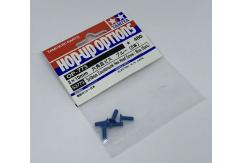 Tamiya - 3x10mm Countersunk Head Hex Screw Blue (5pcs) image