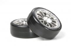 Tamiya - Mesh Wheel & Super Drift Tyres 24mm (2pcs) image