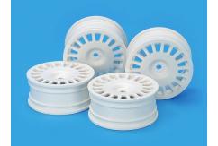 Tamiya - 24mm White Rally Dish Wheels 0 Offset (4pcs) image