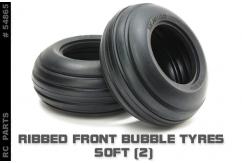 Tamiya - Ribbed Front Bubble Tyres Soft (Pair) image