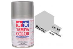 Tamiya - PS-36 Polycarb Translucent Silver Spray 100ml image