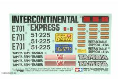 Tamiya - Flat Bed Trailer Sticker Set image