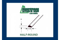 Evergreen - Styrene Half Round 35cm Long x 3.0mm (3) image