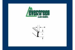 Evergreen - Styrene I Beams 35cm Long x 2.5mm (4) image