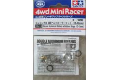 Tamiya - Mini 4WD Wide Aluminium Rollers W/Ring (13-12mm) image