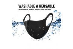 Mask Black Reusable Polyester/Spandex Adult Size image