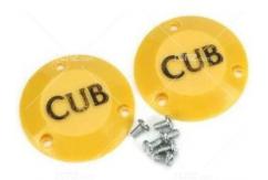 Dubro - 1/3 Scale Cub Caps with Screws (2pcs) image
