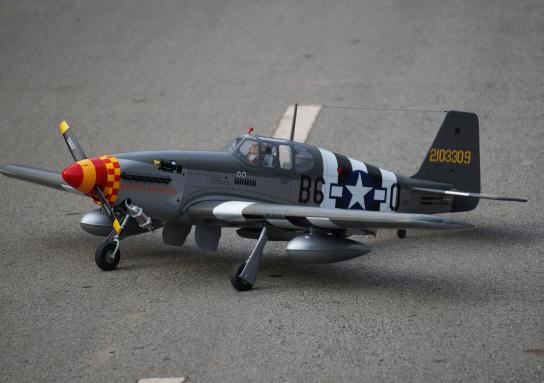 VQ Model - P-51B Mustang "Berlin Express" EP/GP 46 Size ARF image