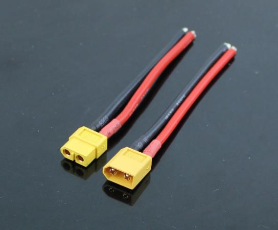 RCNZ - XT60 Male/Female Pair with 12AWG Silicone Wire image