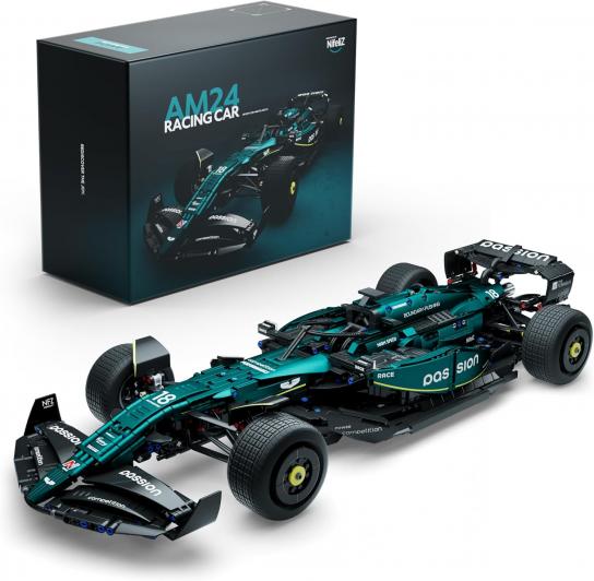NIfeliz 1/8 AM24 Formula 1 Block Set 2351pcs (Lego Technic Style) image