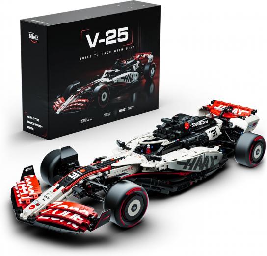Nifeliz 1/8 V25 Formula 1 Block Set 2634pcs (Lego Technic Style) image