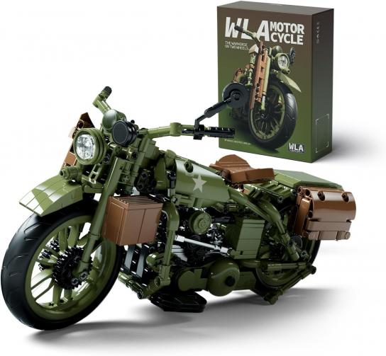 NIfeliz WLA Army Motorcycle 833pcs (Lego Technic Style) image