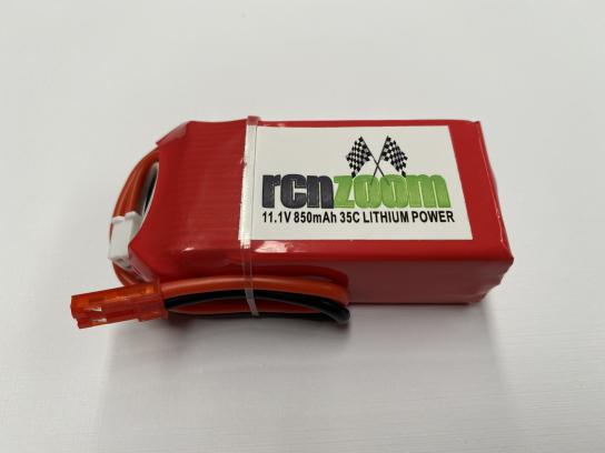  RCNZOOM - 11.1V Li-Po Battery 850mah 35C image