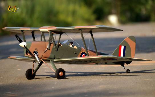  VQ Model - DH-82 Tiger Moth EP/GP 46 Size ARF - Camo image