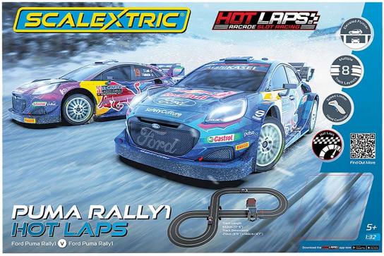Scalextric - Ford Puma Rally1 Hot Laps Slot Car Set image