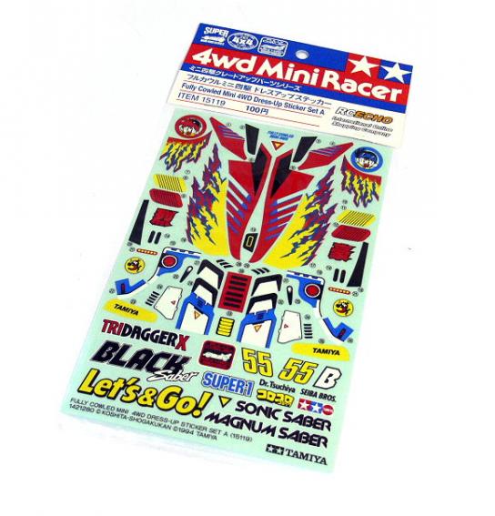 Tamiya - Mini 4WD Stickers A(F/Cowled) image