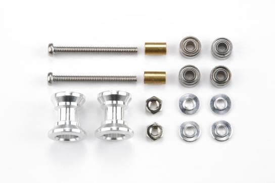 Tamiya - Mini 4WD Jr Double Aluminium Rollers (12-13mm) image