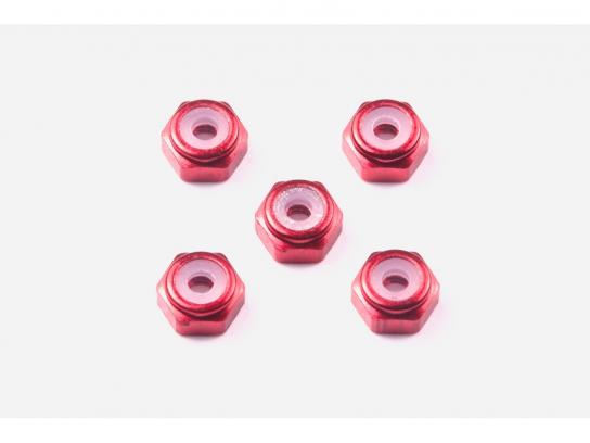 Tamiya - Mini 4WD 2mm Lock Nut Red (5 pcs) image