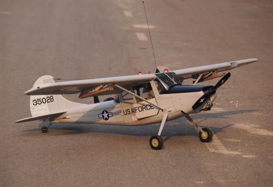  VQ Model - L-19 Cessna Bird Dog EP/GP 55 Size ARF - Silver image