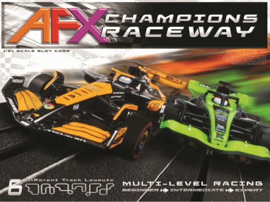  AFX Racing - F1 Champions Raceway Slot Car Set - McLaren v KICK Sauber image