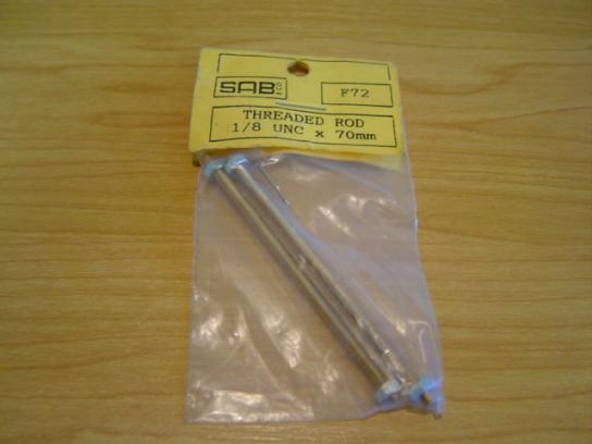 SAB - Brass Rod 70mm UNC 1/8 2 Pce image