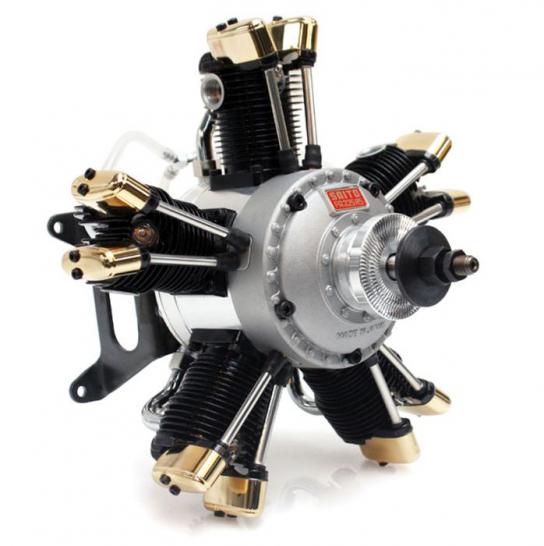 Saito - FA-325R5D 4C 5-Cylinder Dual Plug with Muffler image