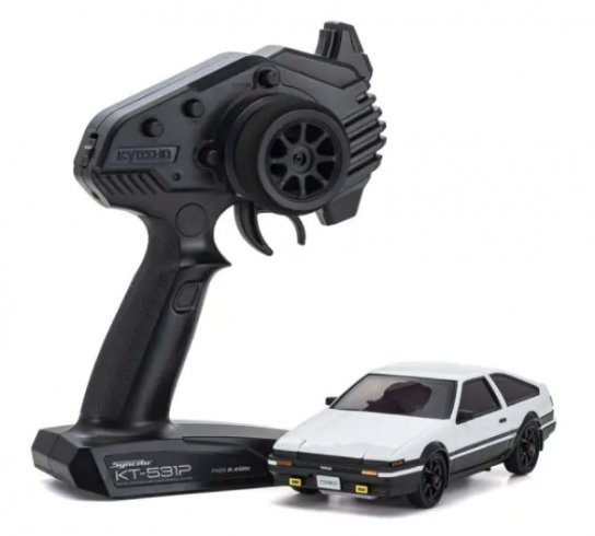 Kyosho - Toyota Trueno AE86 Black/White AWD MA-020 MINI-Z Readyset image