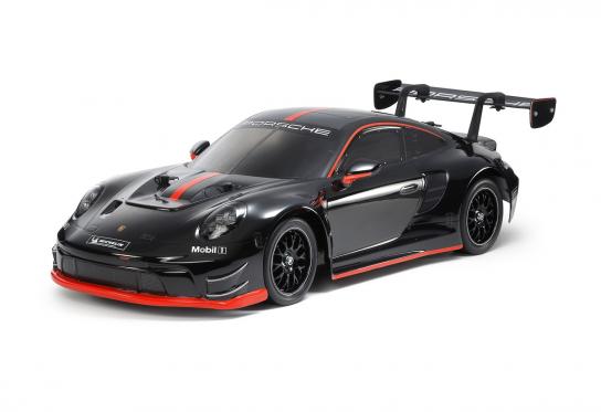 Tamiya - 1/10 Porsche 911 GT3 R (992) Black Painted Body TT-02 Kit image