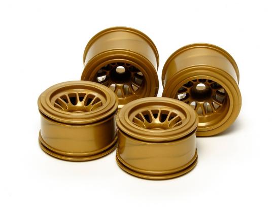 Tamiya - F-104 Mesh Wheel Set Gold (4pcs) image