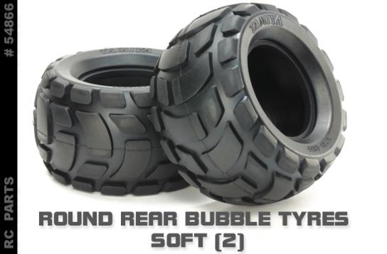 Tamiya - Round Rear Bubble Tyres Soft (Pair) image