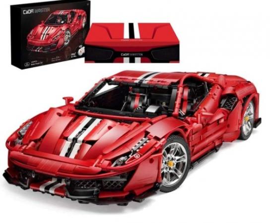 CaDA Block - 1/8 Ferrari Pista 488 Block Set 3187pcs (Lego Technic Style) image