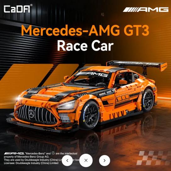 CaDA Block - 1/8 Mercedes AMG GT3 (Lego Technic Style - 5466pcs) image